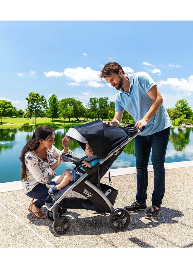 Tango Compact Folable Stroller With Storage Basket, Veridian, ST04C70B blue/black