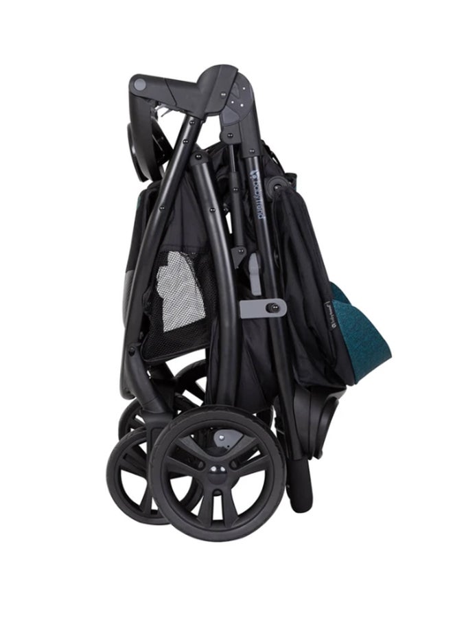 Tango Compact Folable Stroller With Storage Basket, Veridian, ST04C70B blue/black