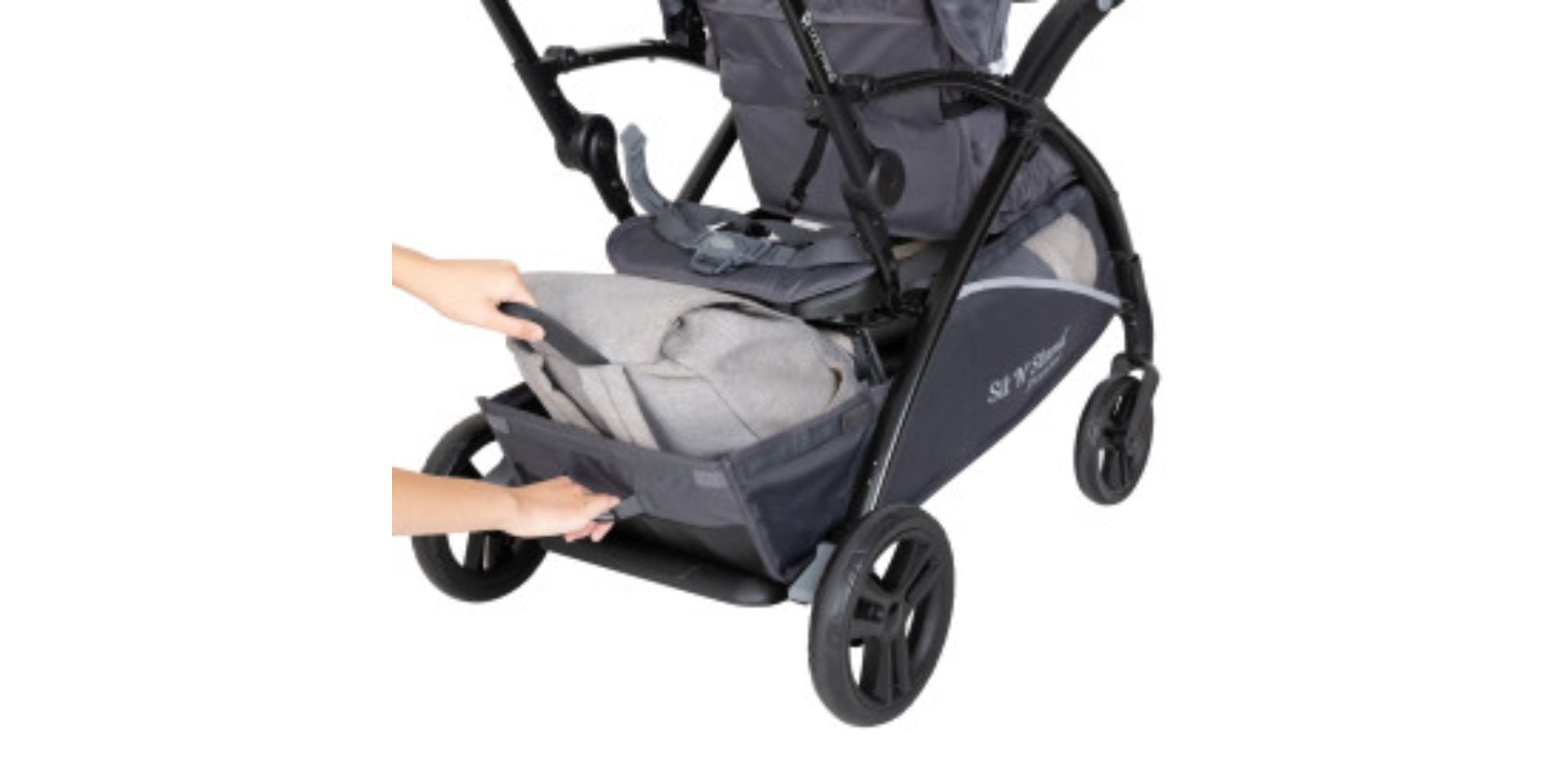 Sit N' Stand Foldable And Lightweight Stroller - Blue Mist/Grey, SS27D27A