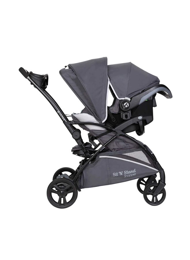 Sit N' Stand Foldable And Lightweight Stroller - Blue Mist/Grey, SS27D27A