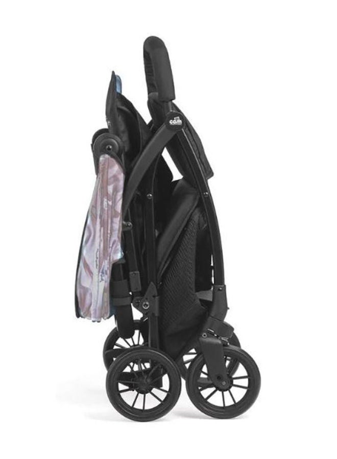 Giramondo Stroller Grey Statue, Baby Stroller, Lightweight, Adjustable Seat, Four Wheels Strollers, Aluminium Frame, 5-Point Safety Harness, Easy To Carry, Super Compact Folding