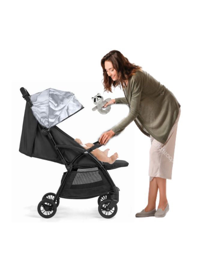 Giramondo Stroller Grey Statue, Baby Stroller, Lightweight, Adjustable Seat, Four Wheels Strollers, Aluminium Frame, 5-Point Safety Harness, Easy To Carry, Super Compact Folding