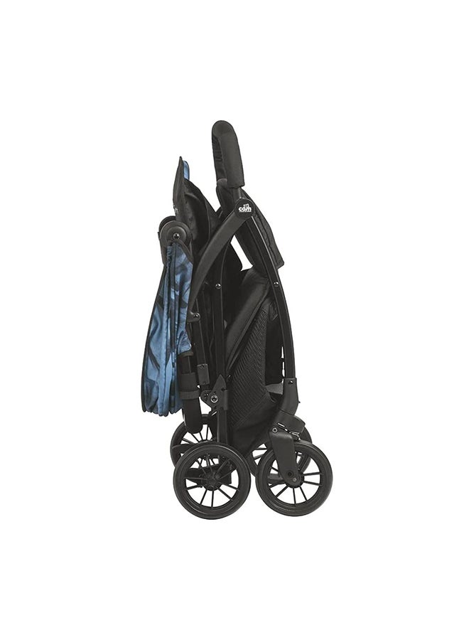 Giramondo Stroller Blue Statue,  Baby Stroller, Lightweight, Adjustable Seat, Four Wheels, Strollers, Aluminium Frame, 5-Point Safety Harness, Easy To Carry, Super Compact Folding