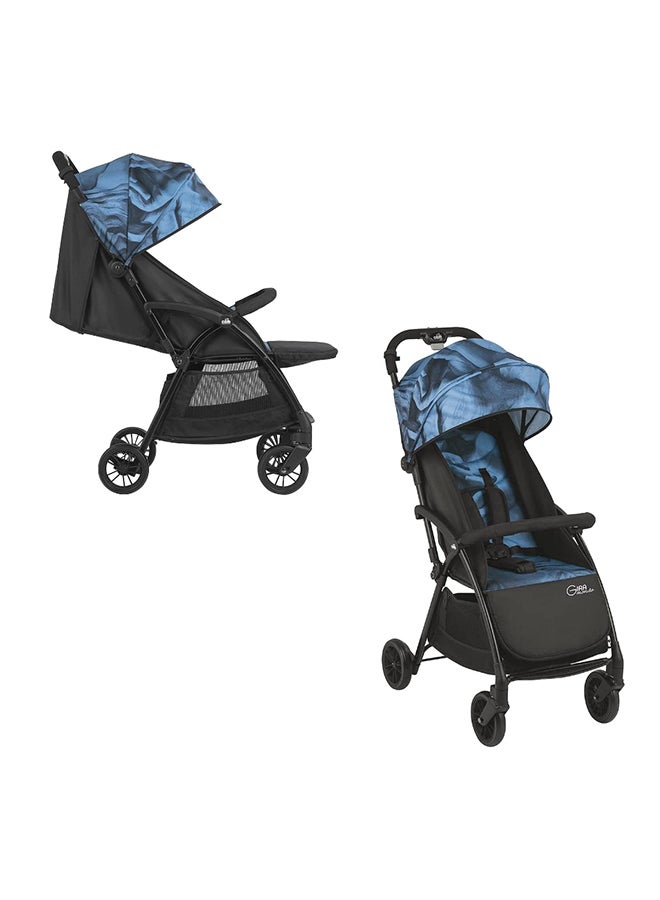 Giramondo Stroller Blue Statue,  Baby Stroller, Lightweight, Adjustable Seat, Four Wheels, Strollers, Aluminium Frame, 5-Point Safety Harness, Easy To Carry, Super Compact Folding