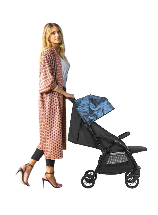 Giramondo Stroller Blue Statue,  Baby Stroller, Lightweight, Adjustable Seat, Four Wheels, Strollers, Aluminium Frame, 5-Point Safety Harness, Easy To Carry, Super Compact Folding