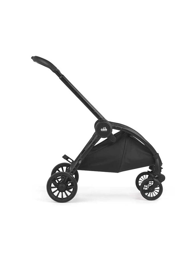 Vogue Baby Travel System - Red, From 0 To 4 Years Old, Spacious Carrycot, Mattress, Hood With Extendable Sun Visor, Rocking Function, Compact Folding Pushchair, Made In Italy, Safety Harness