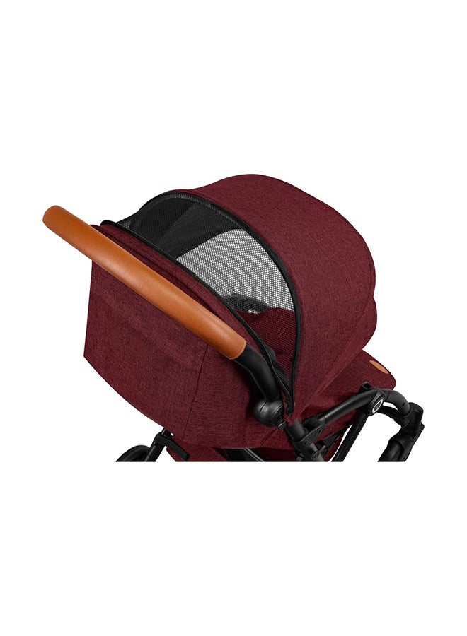 Julie Baby Stroller  - Black Burgundy