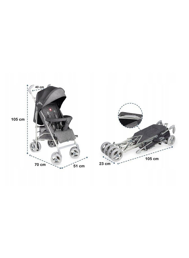 Irma Stroller Grey/Dark Grey