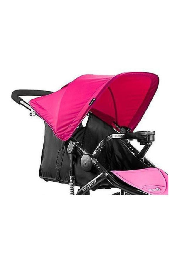 Foldable Single Stroller - Pink/Black