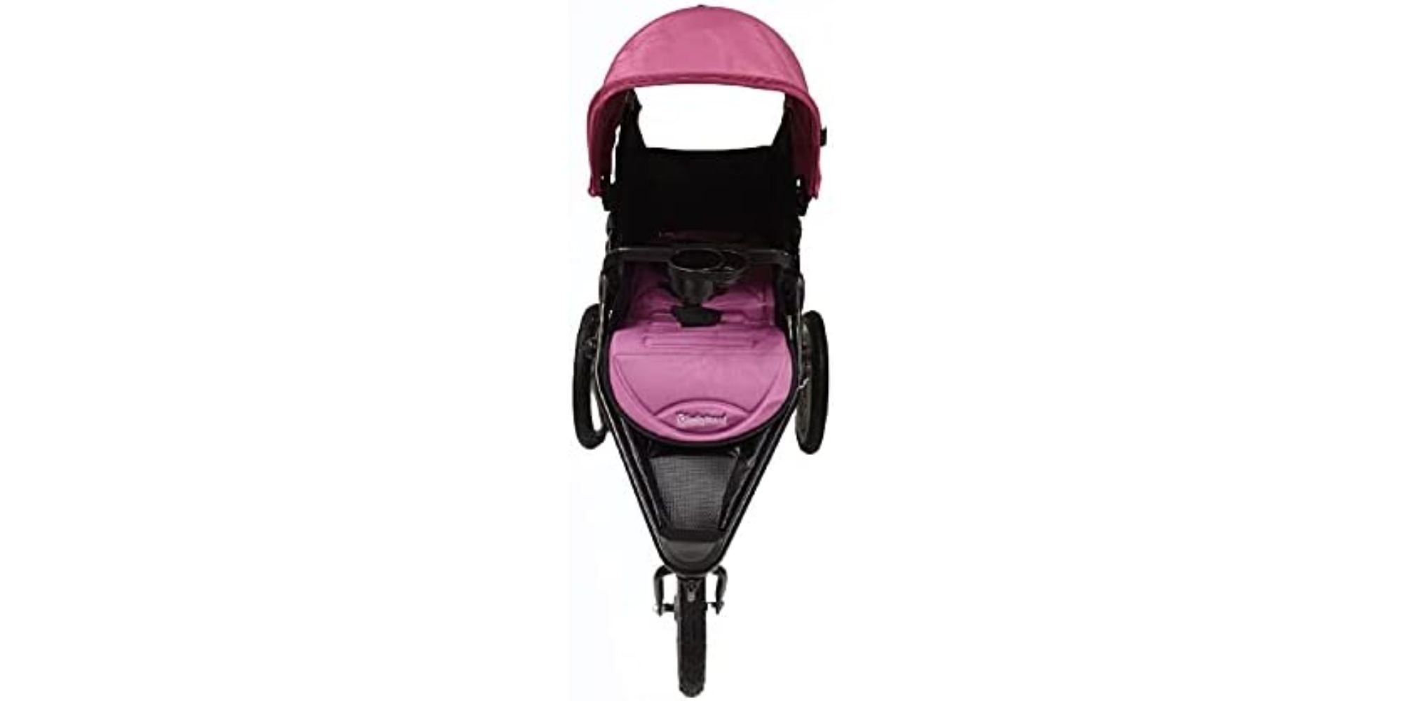 Foldable Single Stroller - Pink/Black