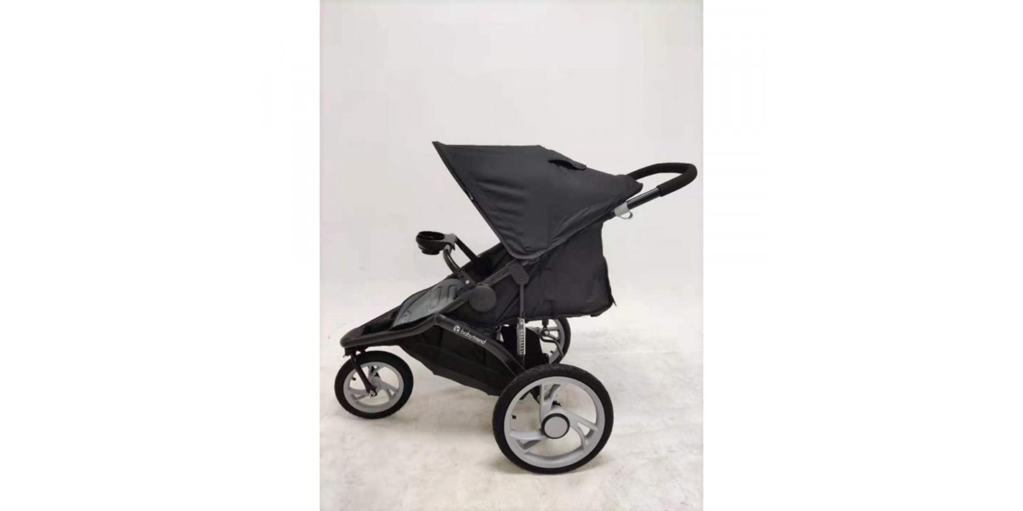 Foldable Single Stroller - Black/Grey