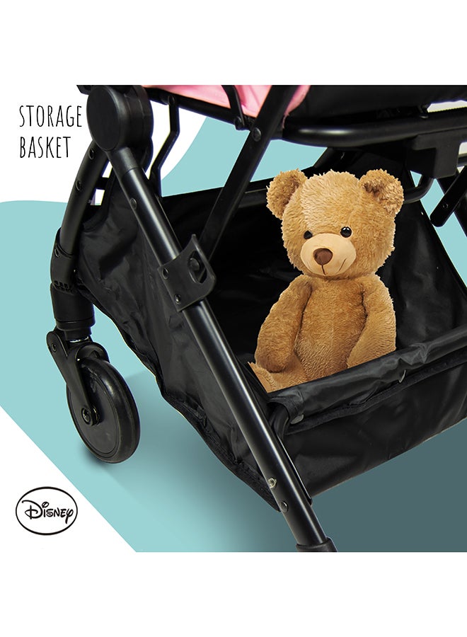 Princess Travel Stroller With Storage Basket, Rear Breaks And Trolley Handle- 0-36 Months