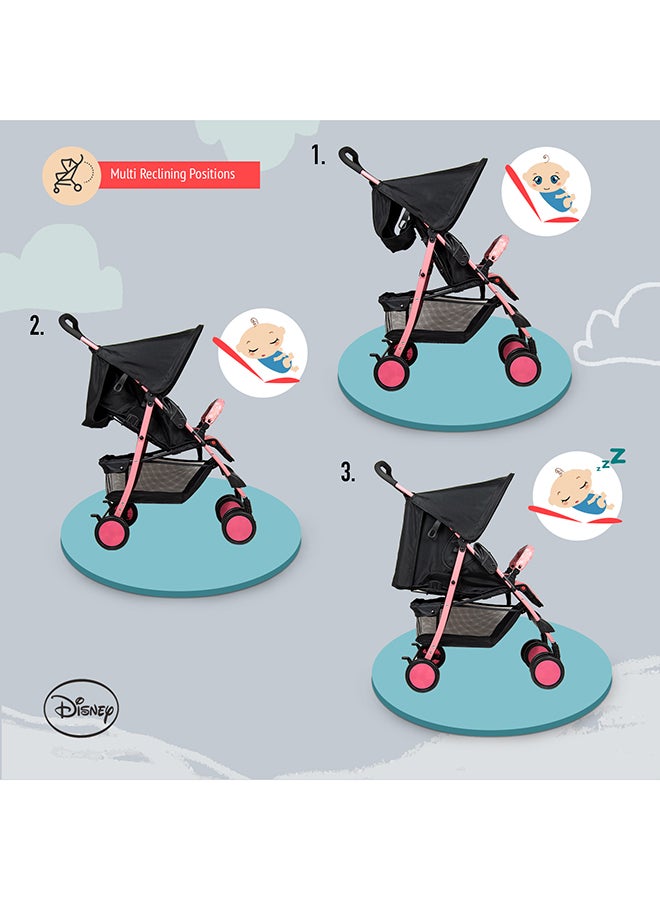 Minnie Mouse Lightweight Picnic Stroller With Storage Cabin