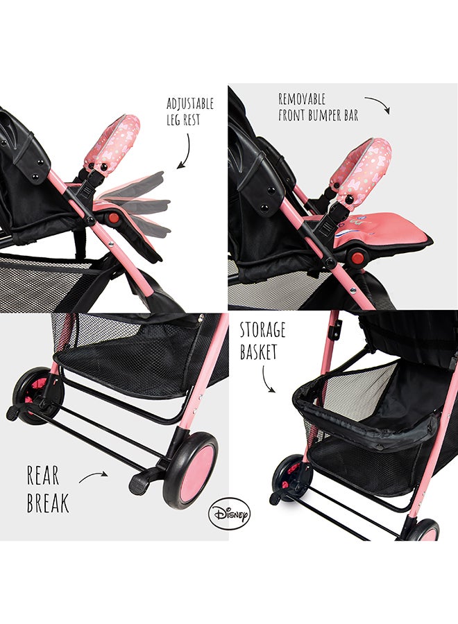 Minnie Mouse Lightweight Picnic Stroller With Storage Cabin