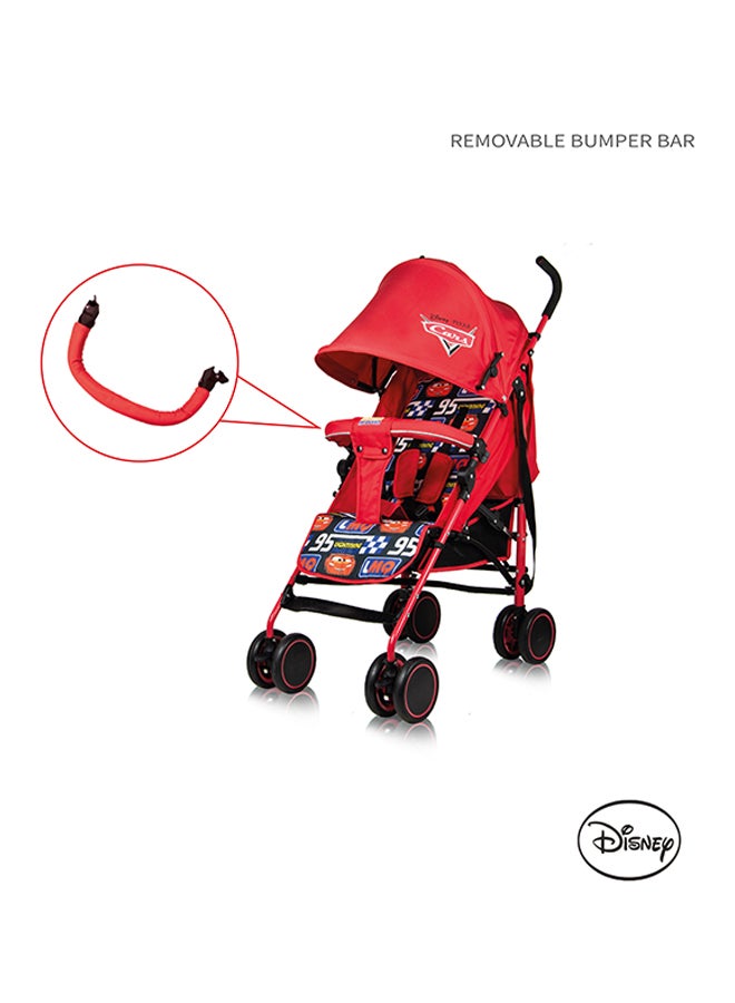 Cars Lightning McQueen Lightweight Adventure Stroller With Storage Cabin