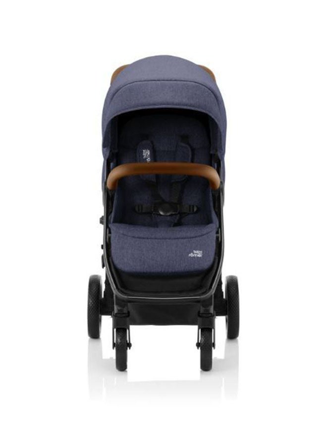 B-Agile R Push Chair With Brown Handle 0 - 4 Years Navy Ink