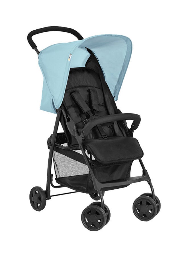 Sport Pushchair, Blue Super Lightweight Travel Stroller (Only 5.9Kg), Compact And Foldable, Lay Flat, With Raincover