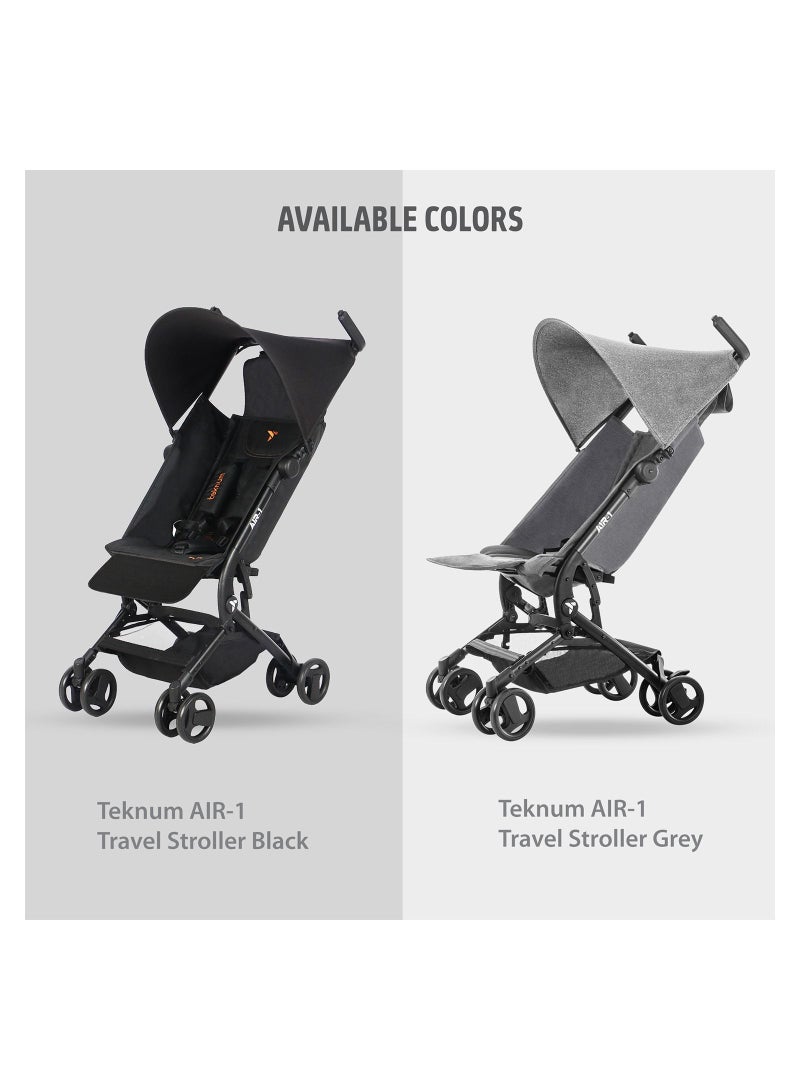 Air - 1 Travel Stroller With Carry Backpack - Grey