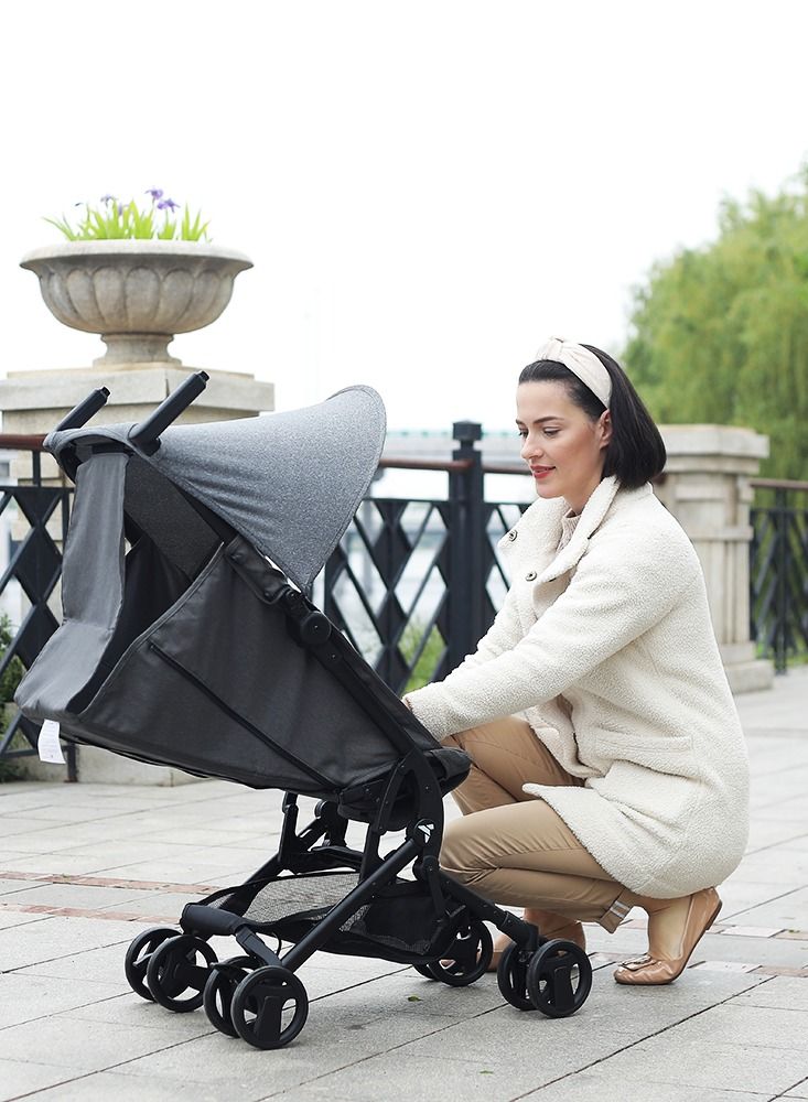 Air - 1 Travel Stroller With Carry Backpack - Grey