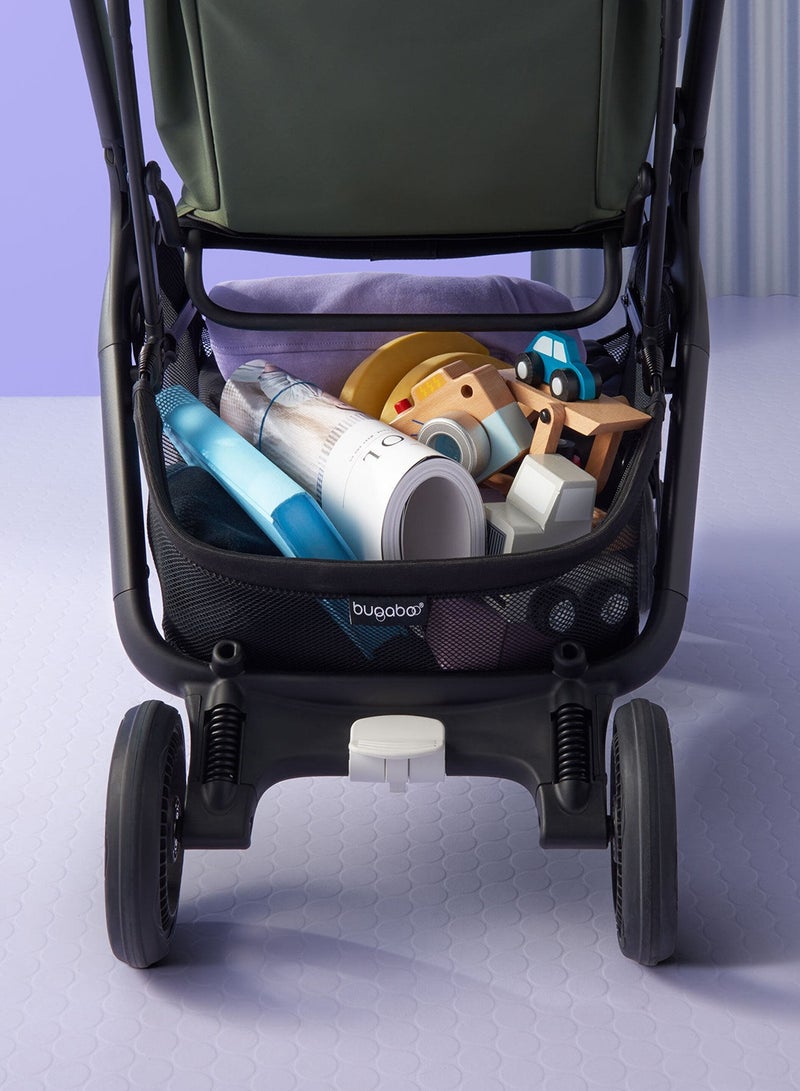 Butterfly Ultra Compact Travel Pram, Small And Lightweight, One - Handed Foldable And Easy To Steer, Ergonomic City Pram For Babies From 6 Months , With Lots of Storage Space, Stormy Blue