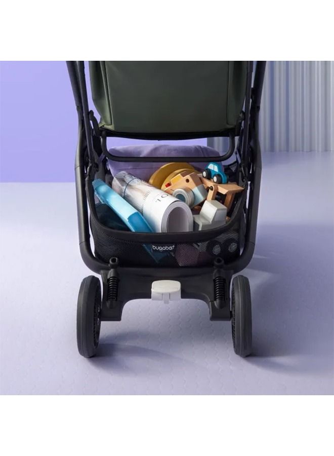 Butterfly Ultra Compact Travel Pram, Small And Lightweight, One - Handed Foldable And Easy To Steer, Ergonomic City For Babies From 6 Months , With Lots of Storage Space, Midnight Black