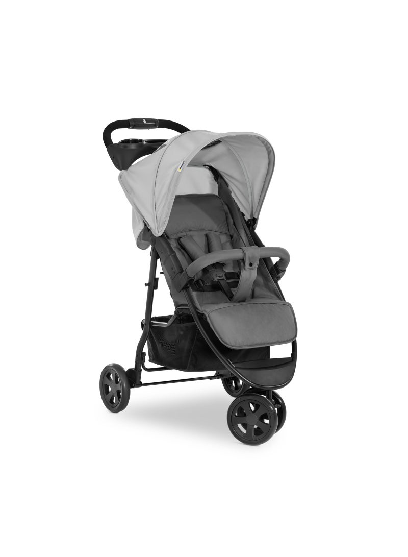 Citi Neo 3 Pushchair, Grey Lightweight 3 Wheeled Stroller (Only 7.5Kg), Compact And One Hand Folding, With Raincover