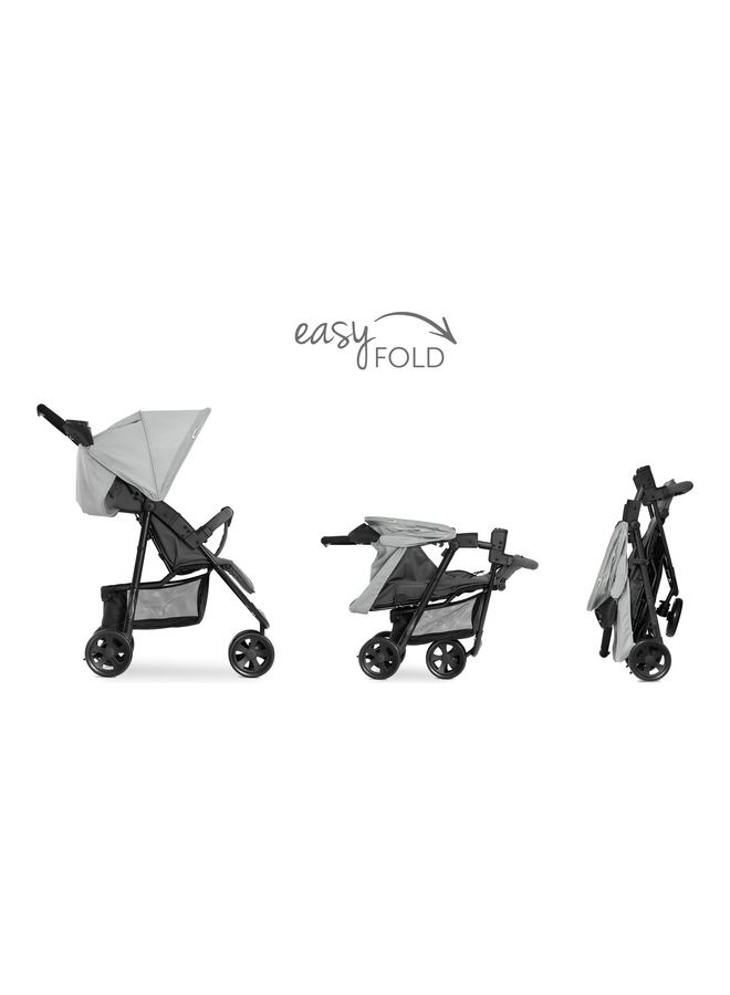 Citi Neo 3 Pushchair, Grey Lightweight 3 Wheeled Stroller (Only 7.5Kg), Compact And One Hand Folding, With Raincover