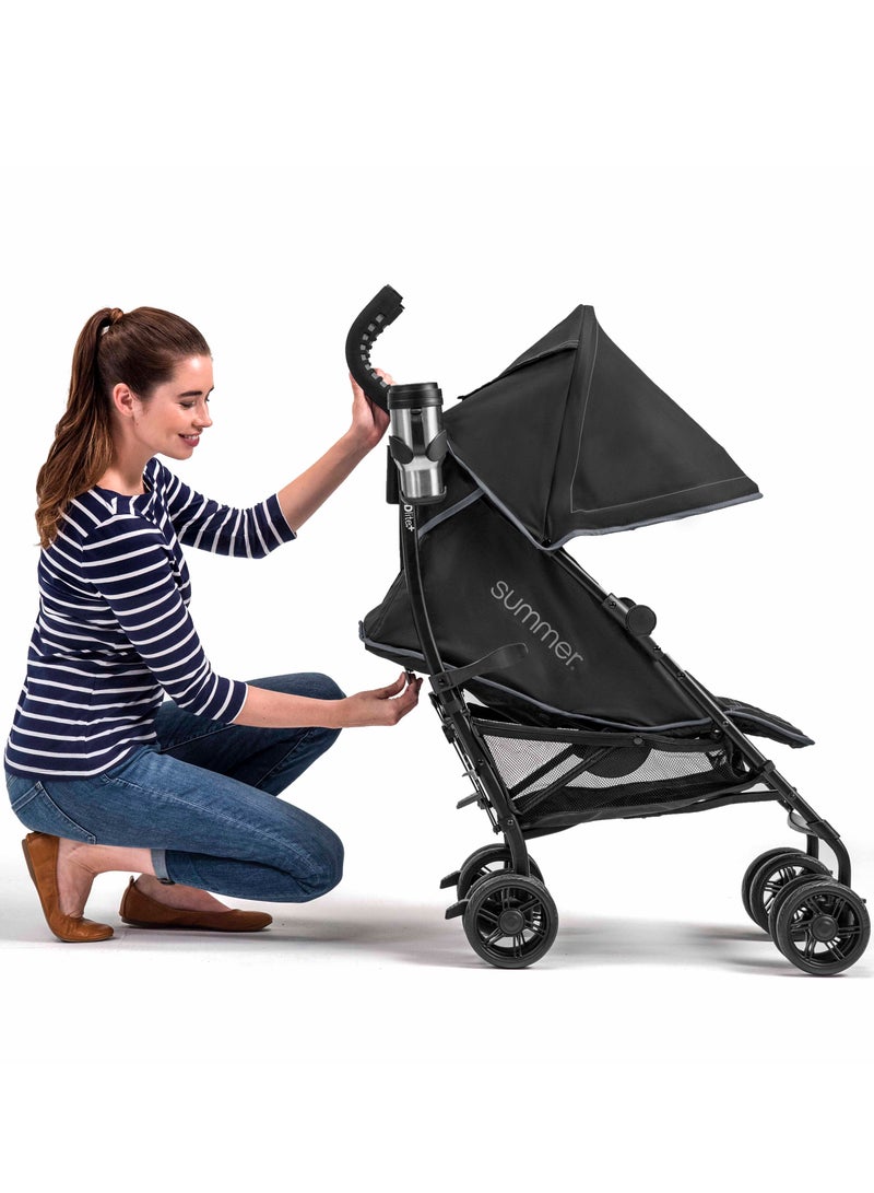 3D Lite Convenience Baby Stroller Suitable For 6 Months And Above - Matte Black