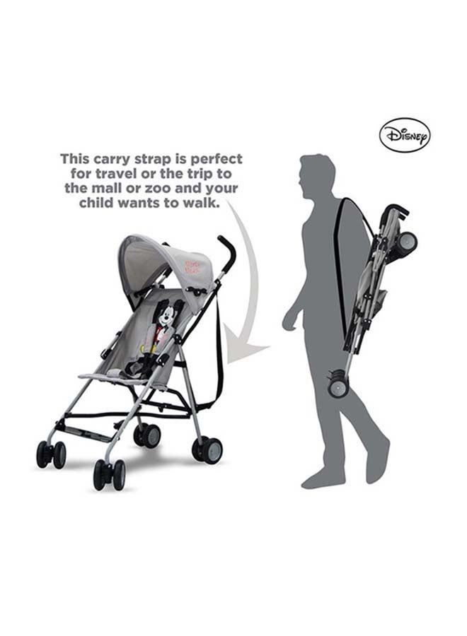 Mickey Mouse Umbrella Stroller With Carry Strap, Grey