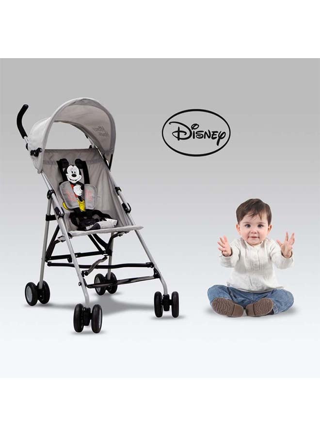 Mickey Mouse Umbrella Stroller With Carry Strap, Grey