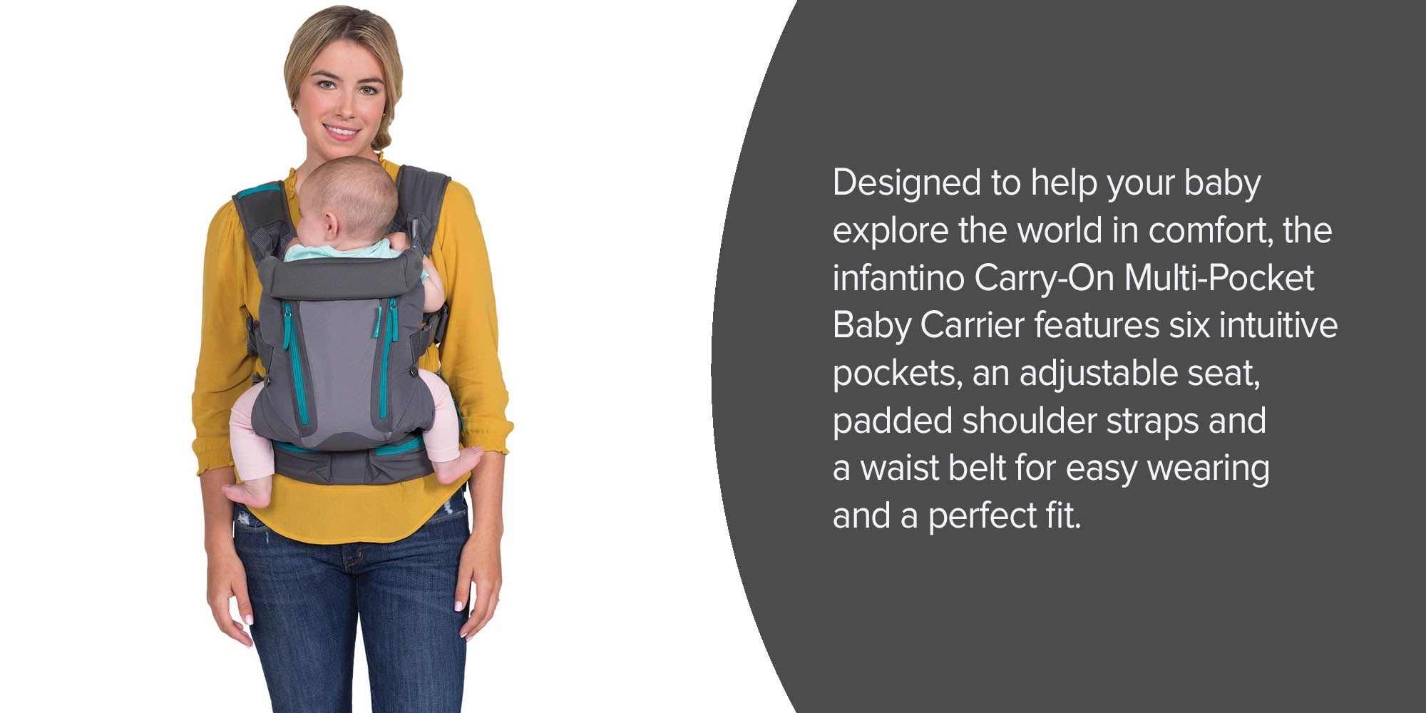 Carry-On Baby Carrier - Grey