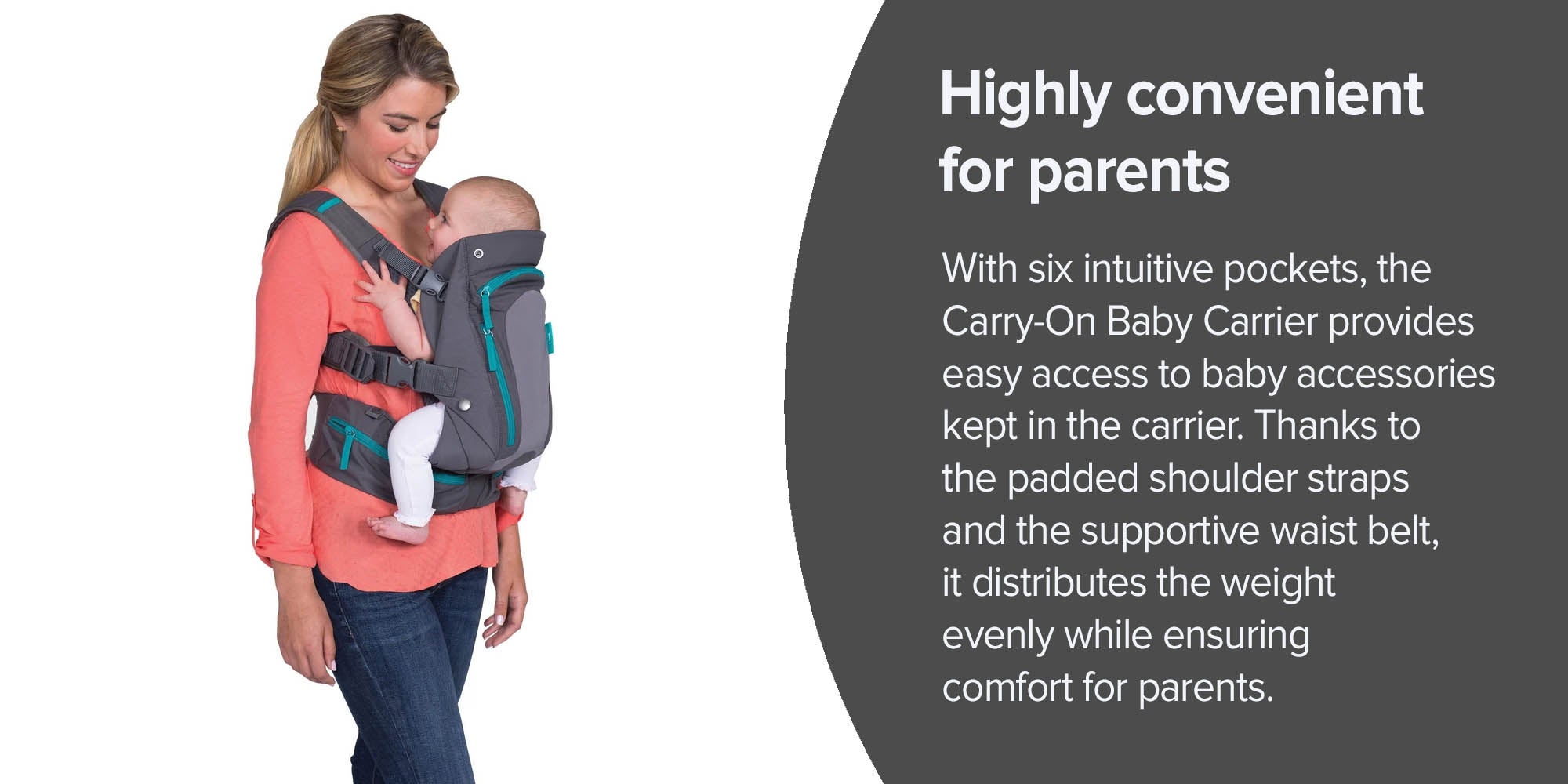 Carry-On Baby Carrier - Grey