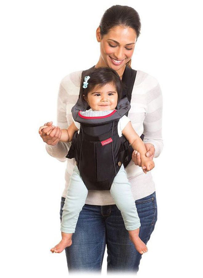 Swift Classic Spacious And Comfortable Baby Carrier With Padded Head Support For Both Rear And Front Facing - Black