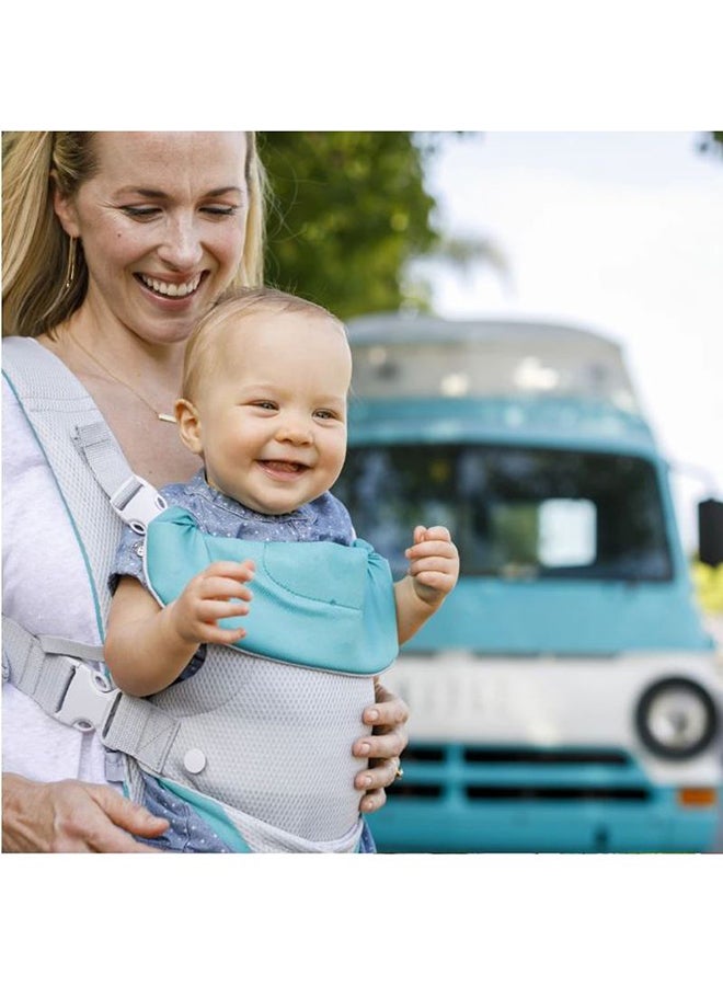 4-In-1 Kids Convertible Carrier With Comfortable Hip Seat And Buckle Strap - Grey