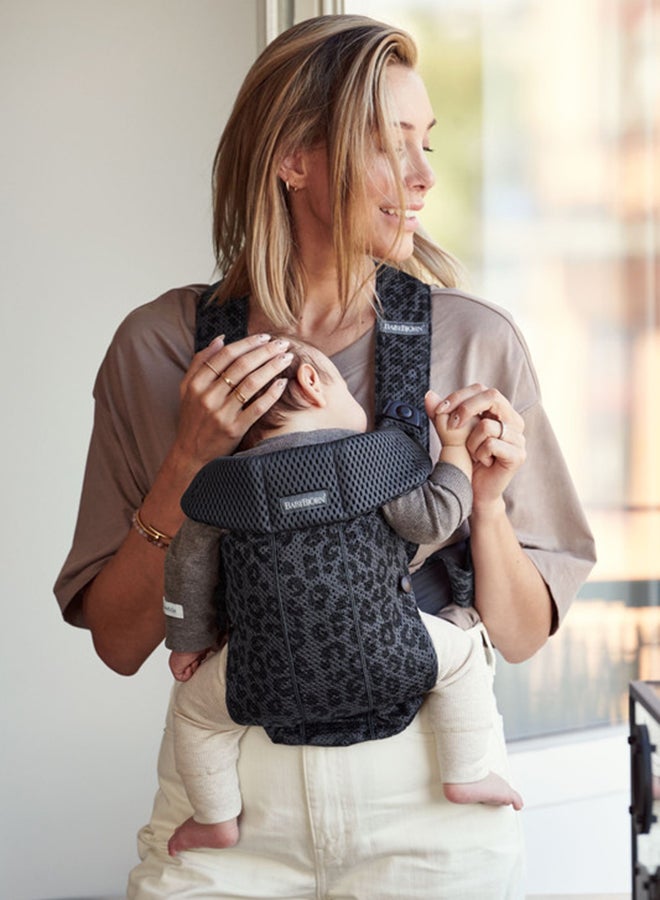 Baby Carrier Mini 3D Mesh - Anthracite/Leopard