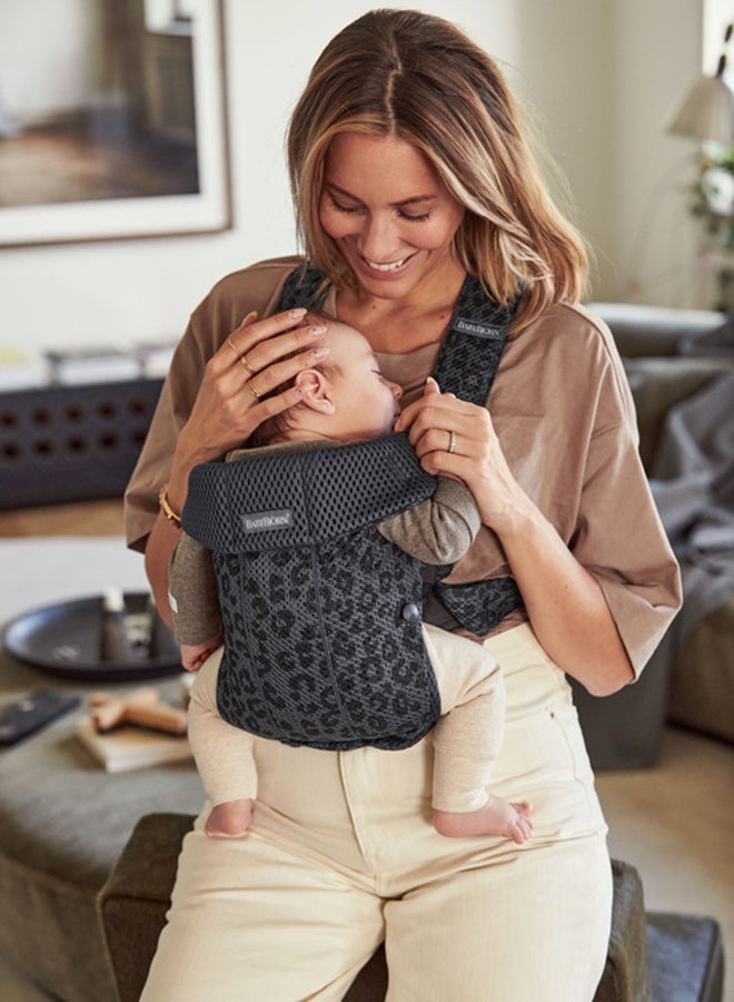 Baby Carrier Mini 3D Mesh - Anthracite/Leopard