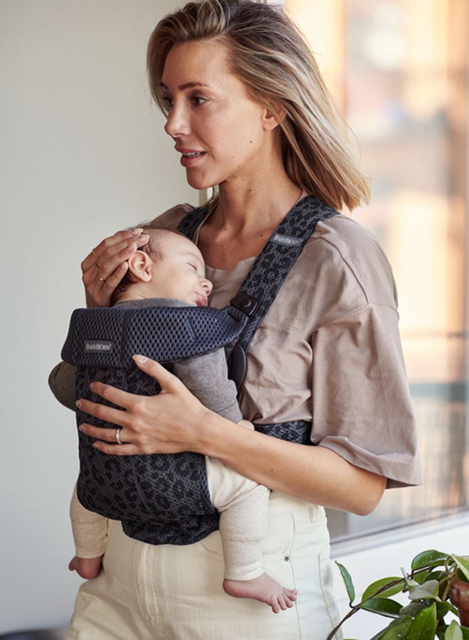 Baby Carrier Mini 3D Mesh - Anthracite/Leopard