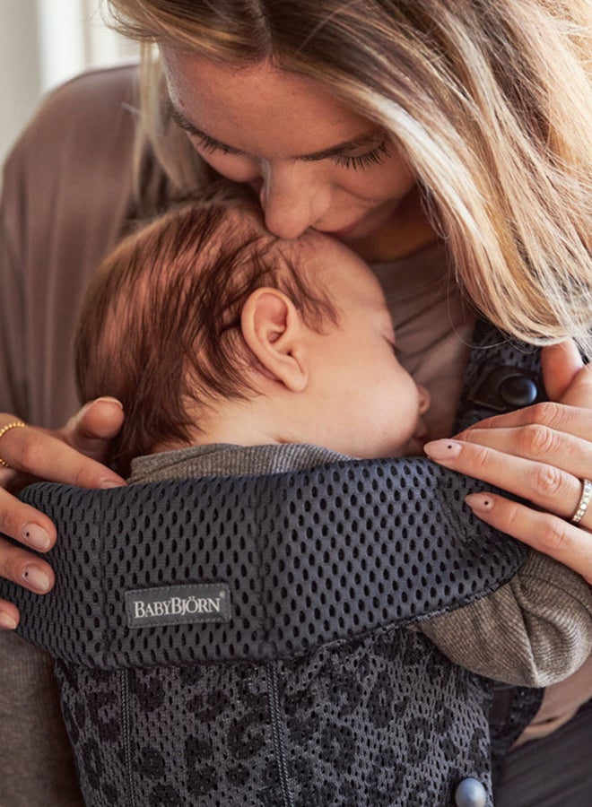 Baby Carrier Mini 3D Mesh - Anthracite/Leopard