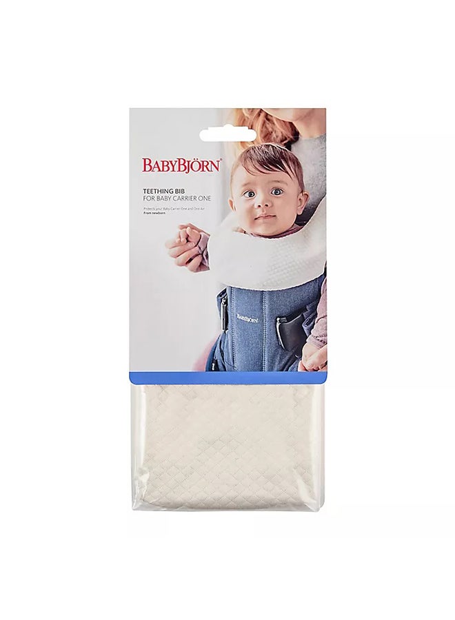 Teething Bib For Baby Carrier One - White