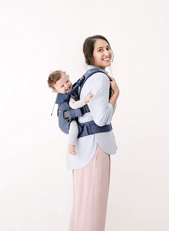 Baby Carrier One Cotton Mix - Denim Grey/Dark Grey