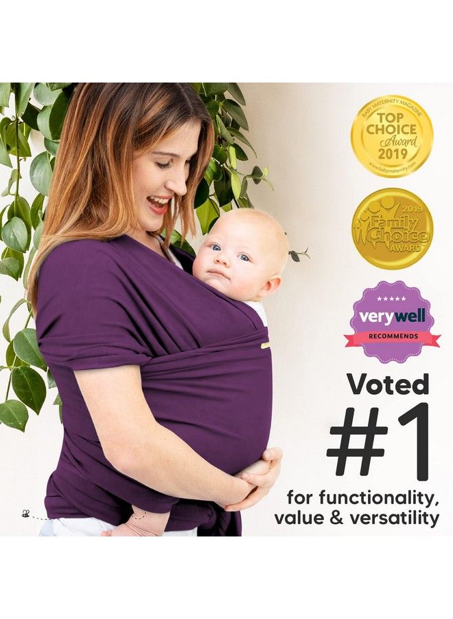 Baby Wrap Carrier All In 1 Original Breathable Baby Sling Lightweighthands Free Baby Carrier Sling Baby Carrier Wrap Baby Carriers For Newborninfant Baby Wraps Carrier (Royal Purple)