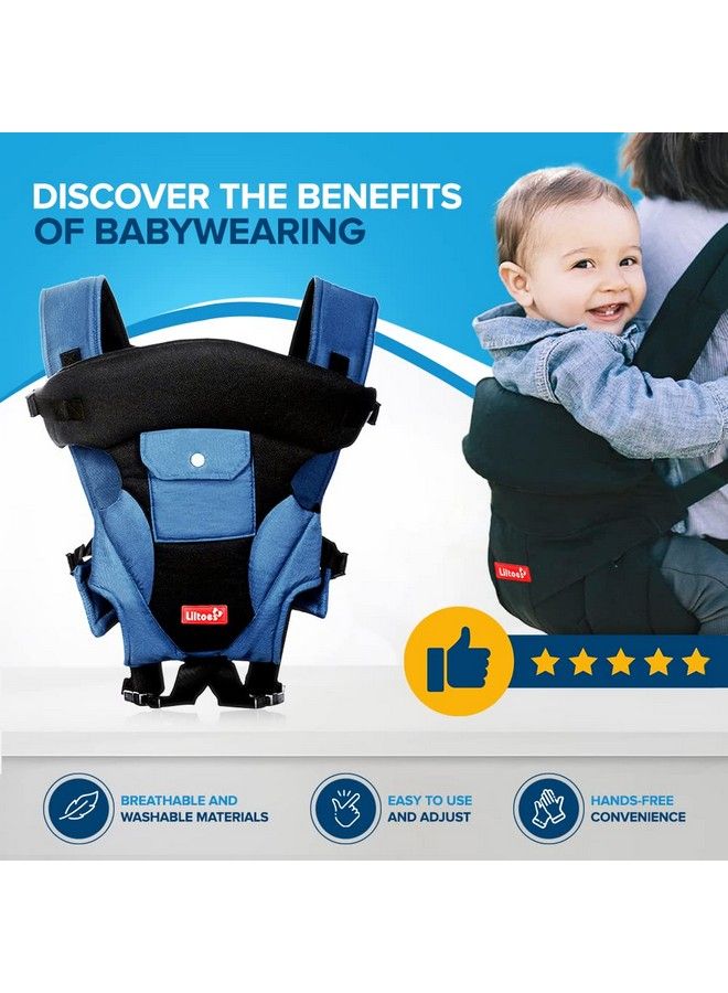 Baby Carrier Bag For 3M To 2Year Baby; Kangaroo Bag With 3 Carry Positions Max Weight Up To 12 Kgs (Blue)