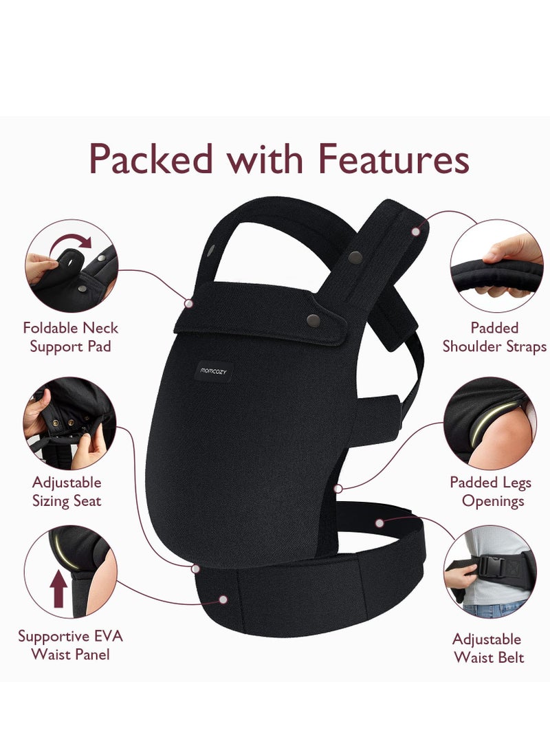 Hands-Free, Ergonomic, Cozy And Lightweight Baby Carrier, Newborn To Toddler, 7 - 44 Lbs