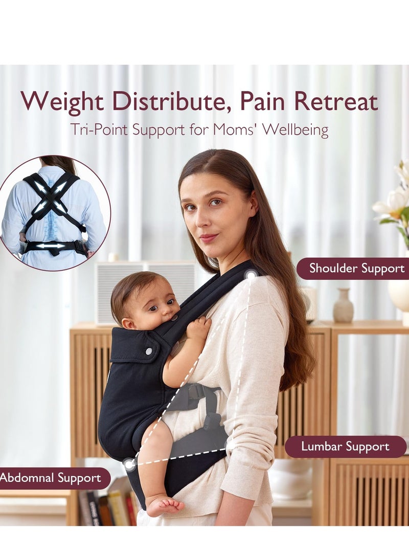 Hands-Free, Ergonomic, Cozy And Lightweight Baby Carrier, Newborn To Toddler, 7 - 44 Lbs
