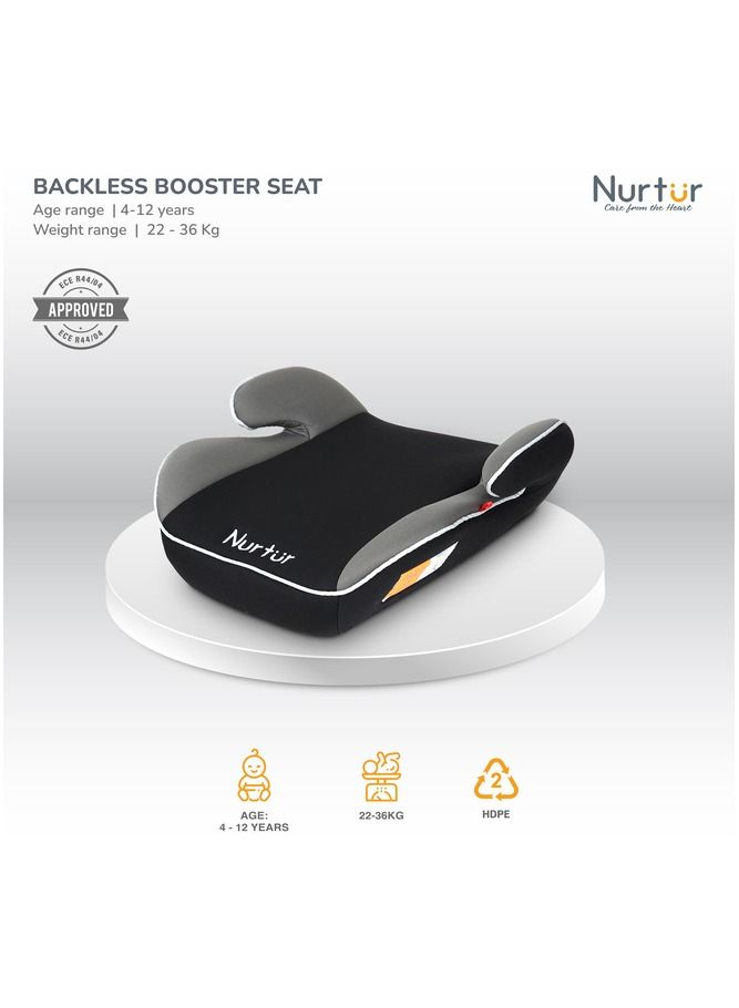 Nova Kids Booster Seat  Arm Rest  Easy to Install  Universally Fit Wide Cushioned Base  Official Nurtur Product