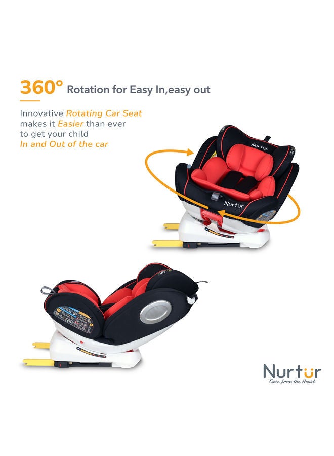 Ultra Baby Kids 4in1 Car Seat 360 Rotation ISOFIX  9Level Adjustable Headrest and Canopy 0 months to 12 years Upto 36kg Official Product