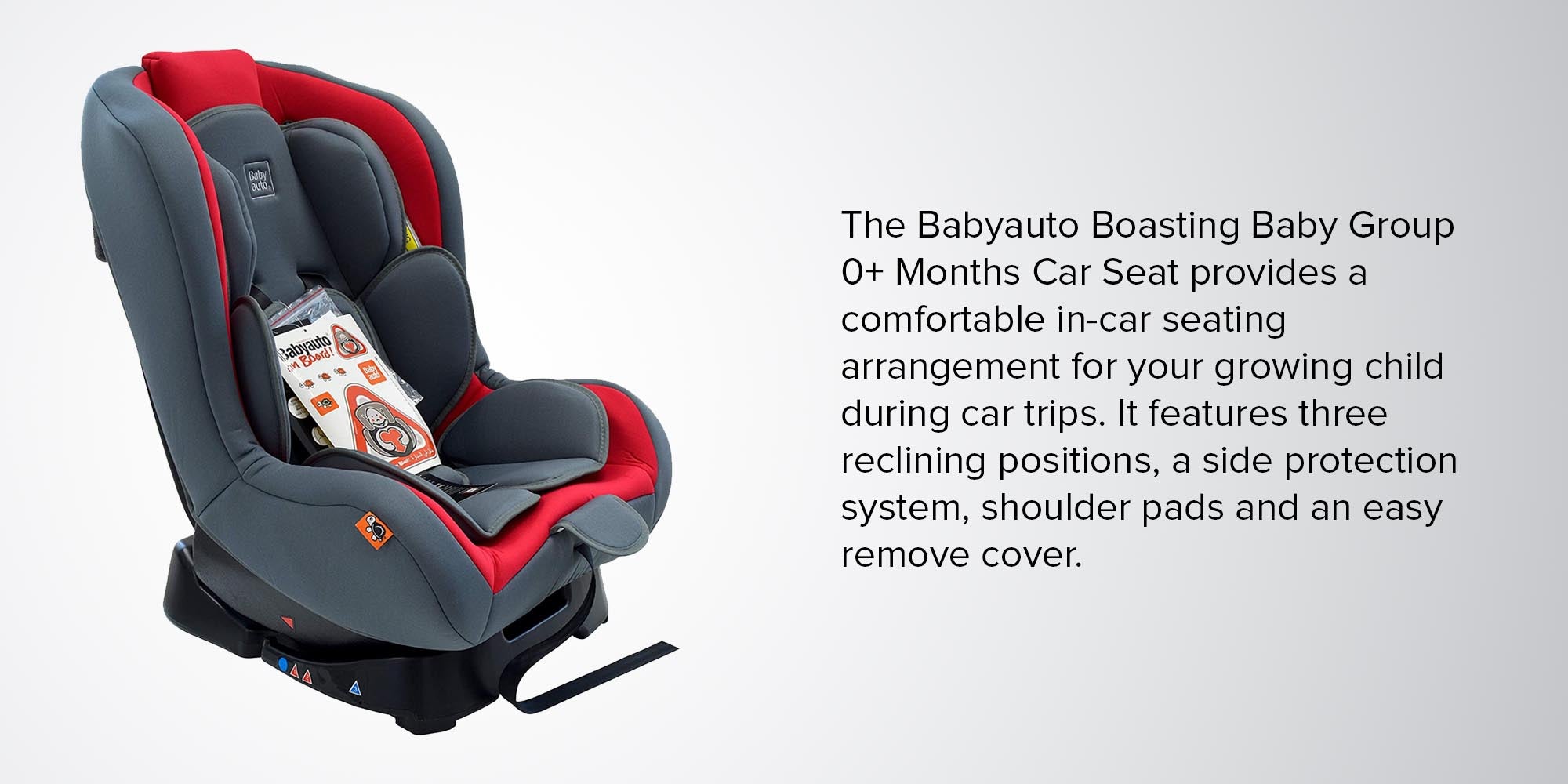 Lolo Travel Infant, Baby And Kids Rearward Facing Car Seat, Group 01, Suitable From 0 - 12 Months (Upto 10Kg) - Red