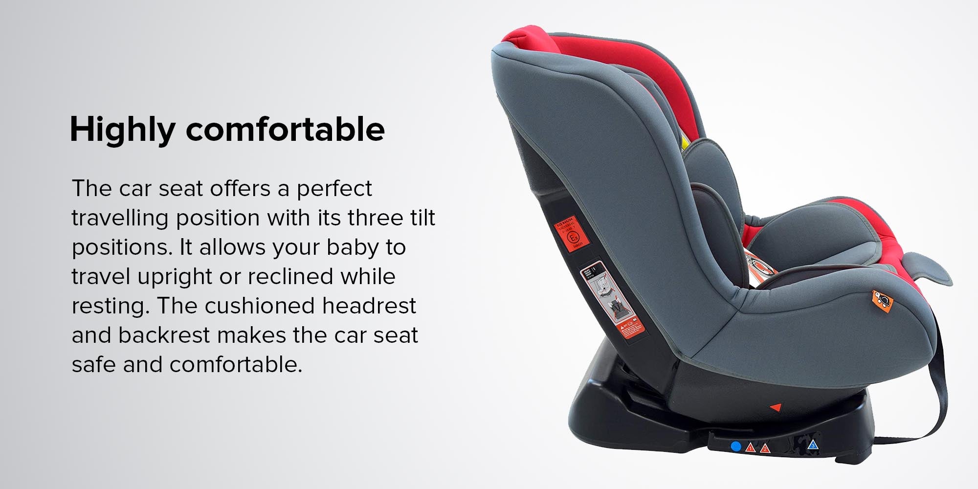 Lolo Travel Infant, Baby And Kids Rearward Facing Car Seat, Group 01, Suitable From 0 - 12 Months (Upto 10Kg) - Red