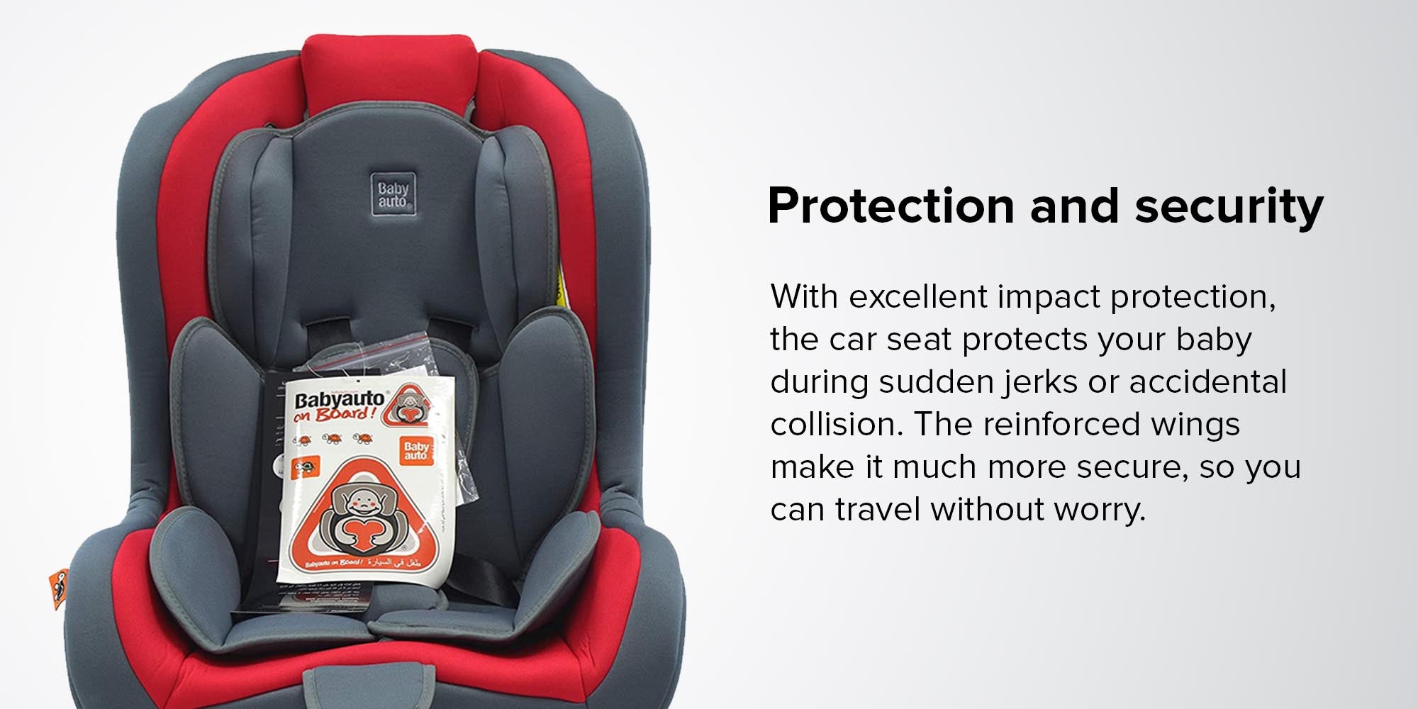 Lolo Travel Infant, Baby And Kids Rearward Facing Car Seat, Group 01, Suitable From 0 - 12 Months (Upto 10Kg) - Red