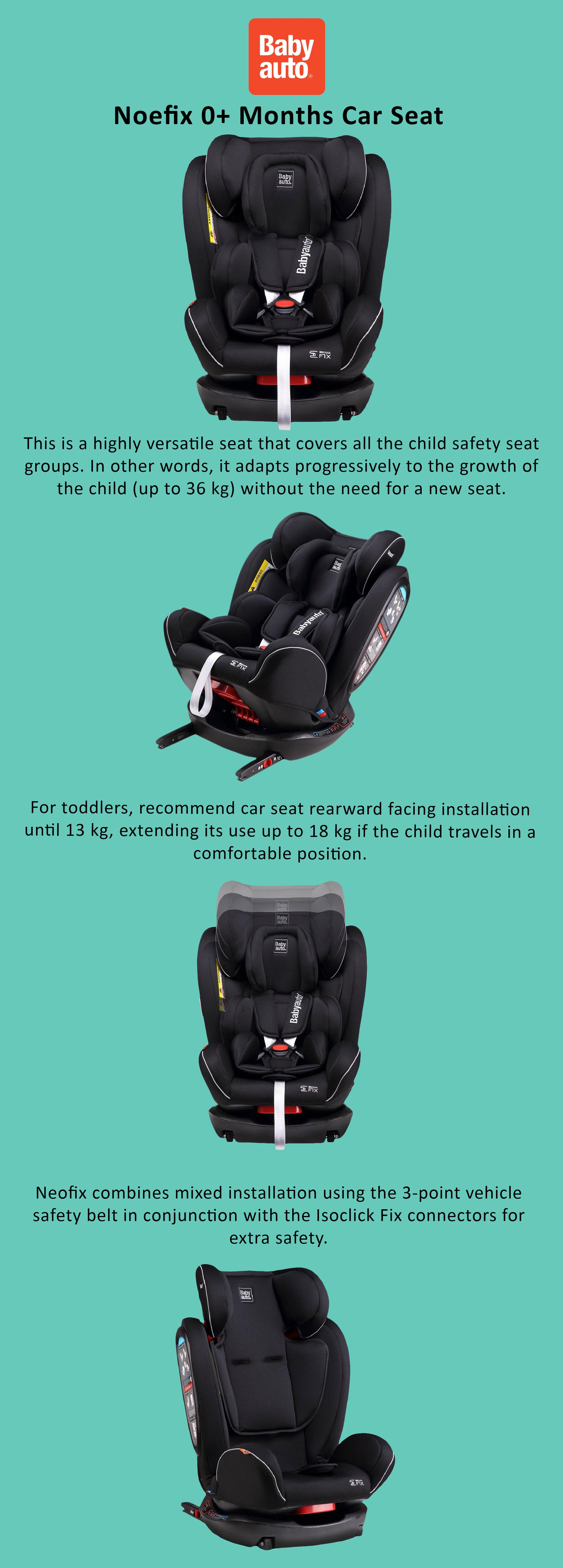 Noefix 0+ Months Car Seat - Black